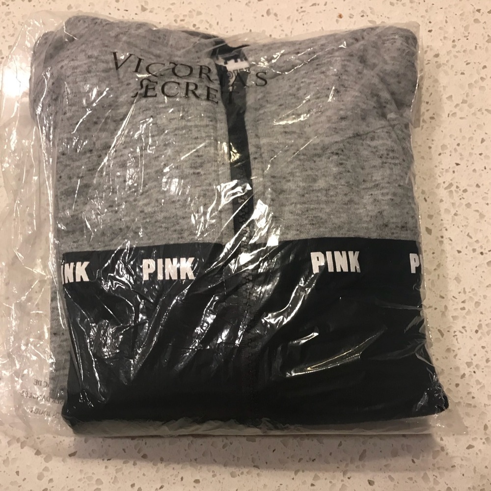 VS VICTORIAS SECRET PINK PERFECT FULL-ZIP HOODIE - Picture 3 of 4